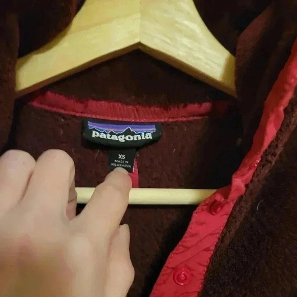 Patagonia Re-Tool Snap T Pullover Fleece Jacket Ruby Goji Purple Pink Women's - Picture 4 of 6